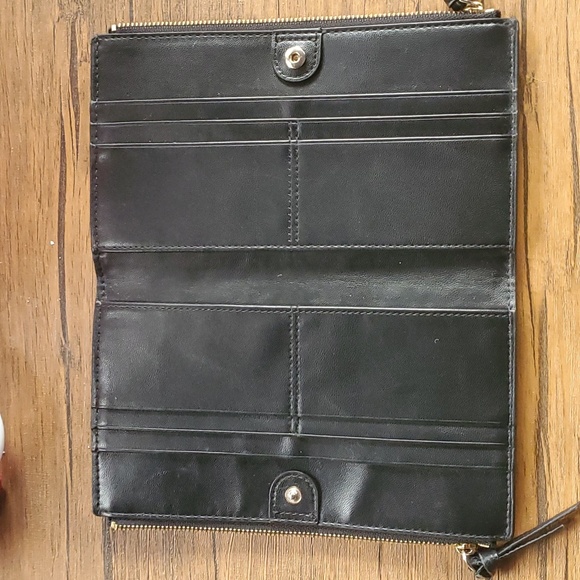 Kate Spade Black Pebbled Leather Bifold Wallet - Picture 2 of 11